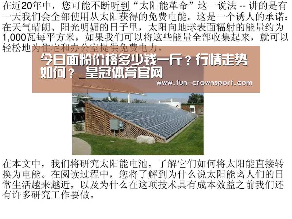 今日面粉价格多少钱一斤?行情走势如何?_皇冠体育官网(图1) 皇冠体育
